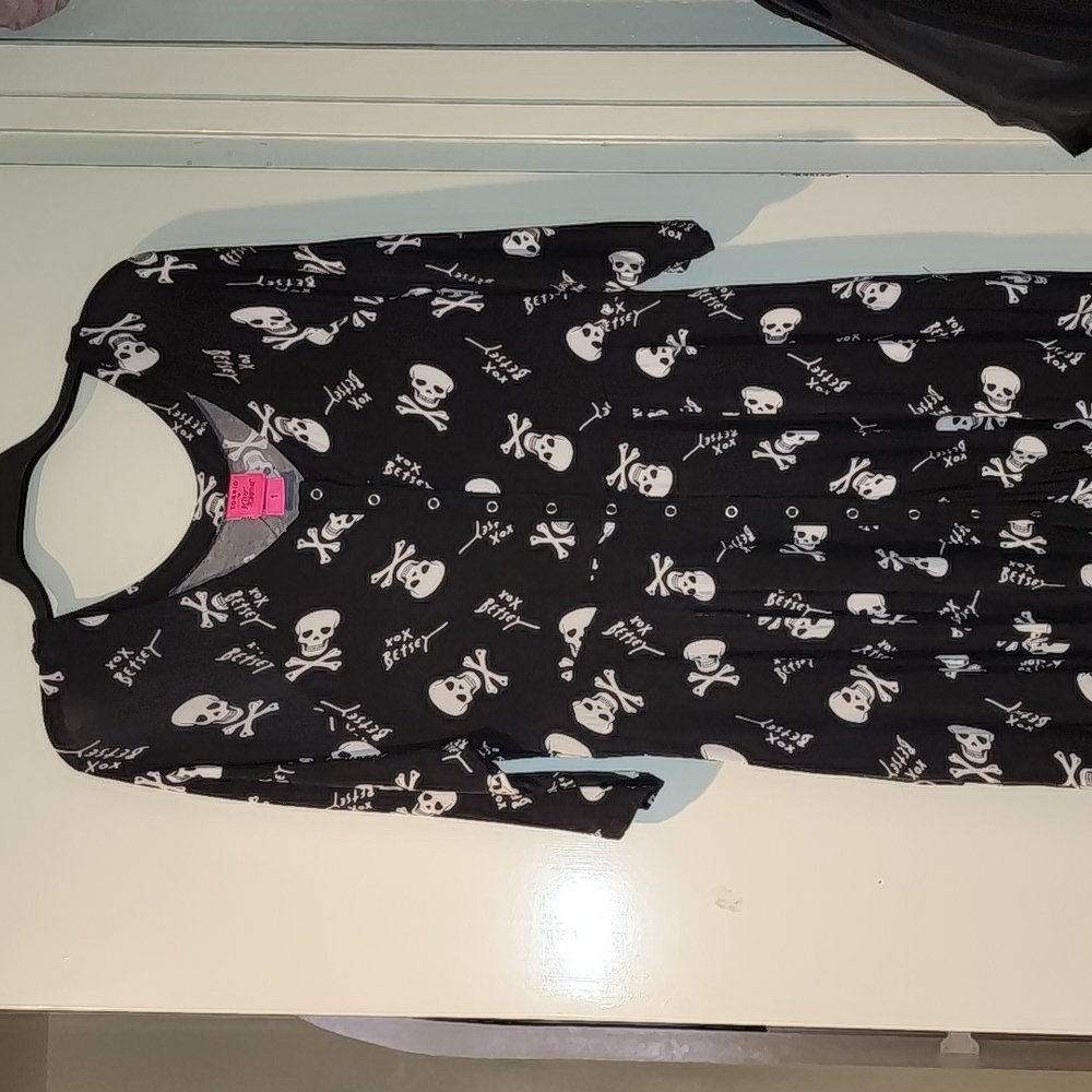 Torrid Betsey Johnson skull dress